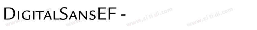 DigitalSansEF 字体转换